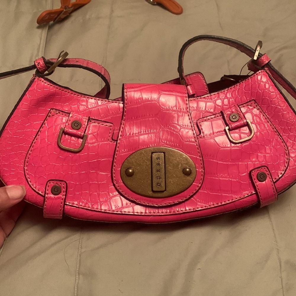 Guess Bright pink handbag